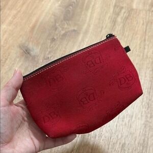 DOONEY & BOURKE | Small Red Canvas Monogram Coin Purse
